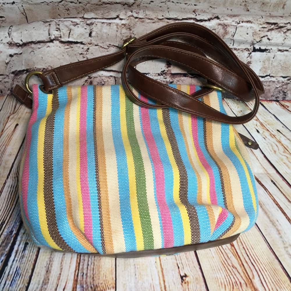 Rosetti Multicolor Vertical Stripes Shoulder Bag - image 6